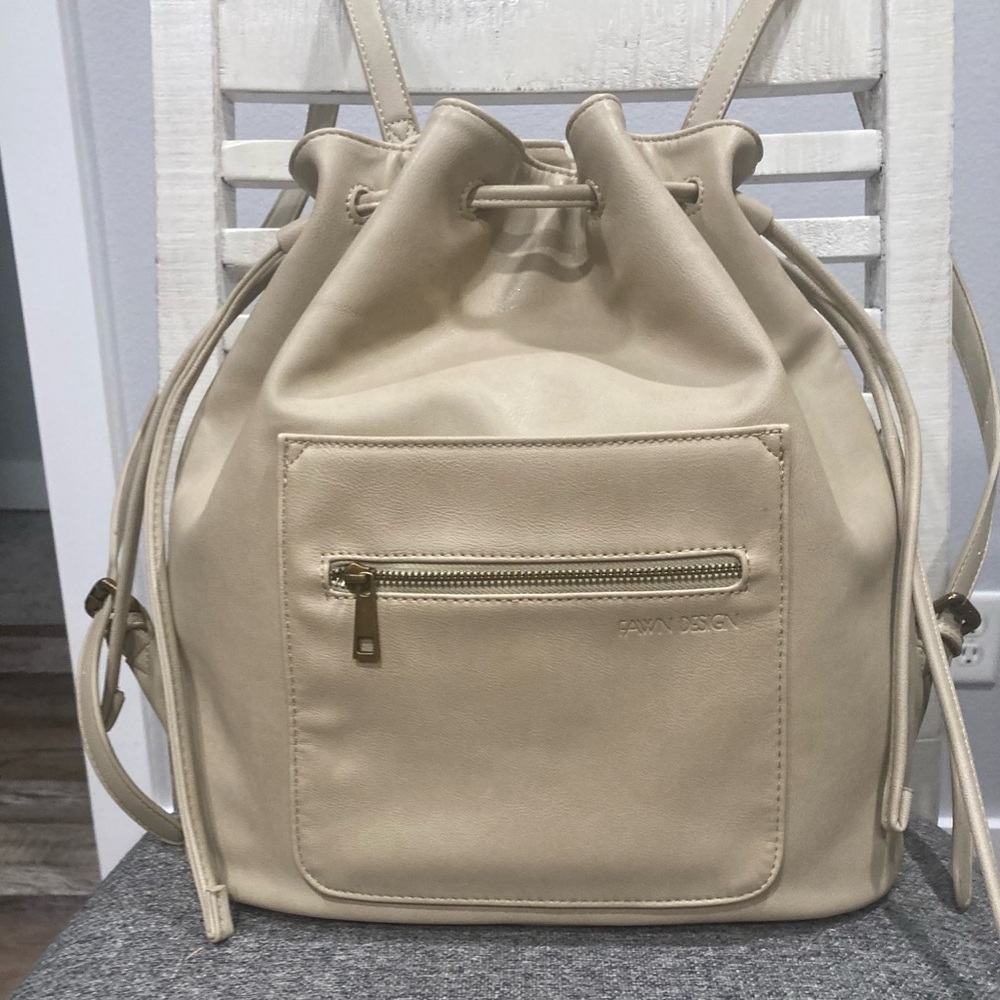 Fawn Design Cream Drawstring Backpack - Picture 2 of 11